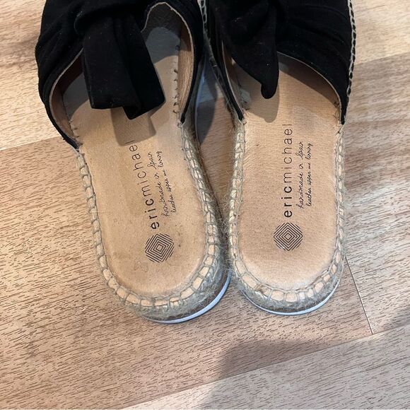 Eric Michael suede leather platform slides - Picture 2 of 5